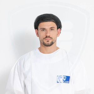 Black Color Single Elastic Disposable Mop Cap for Surgical