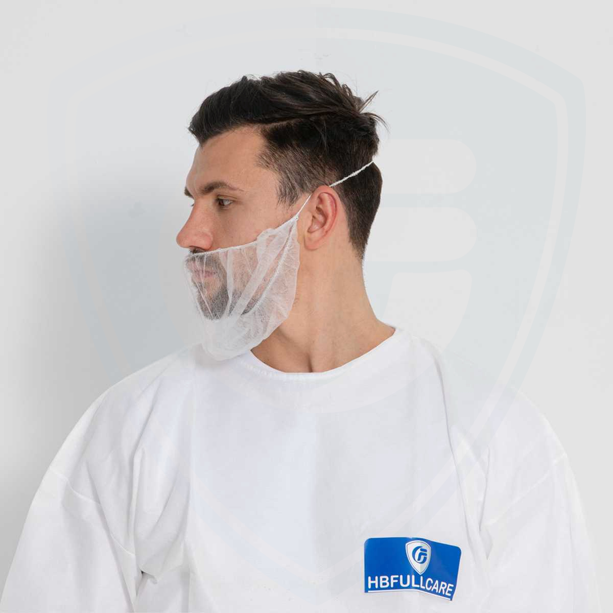 Dust-proof Breathable Non-Woven Disposable Beard Cover for Food Company
