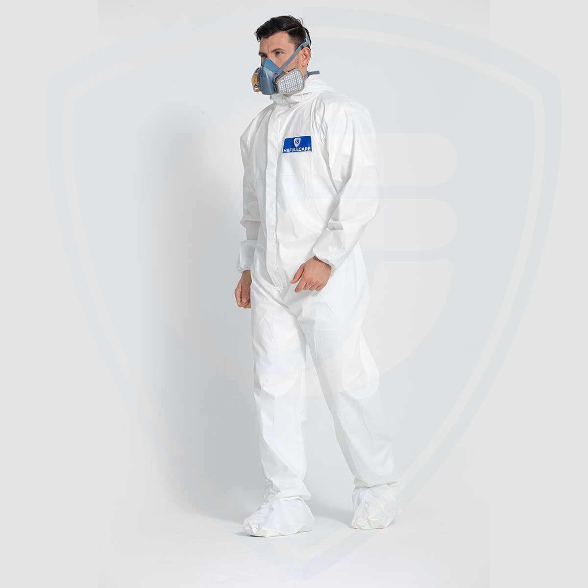Cheap Waterproof Disposable Coverall Suit with Hood for Sale