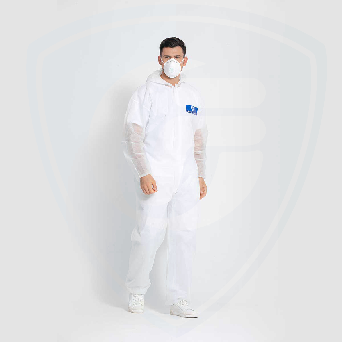 Disposable Classic Polypropylene Coverall with Hood for Basic Protection 