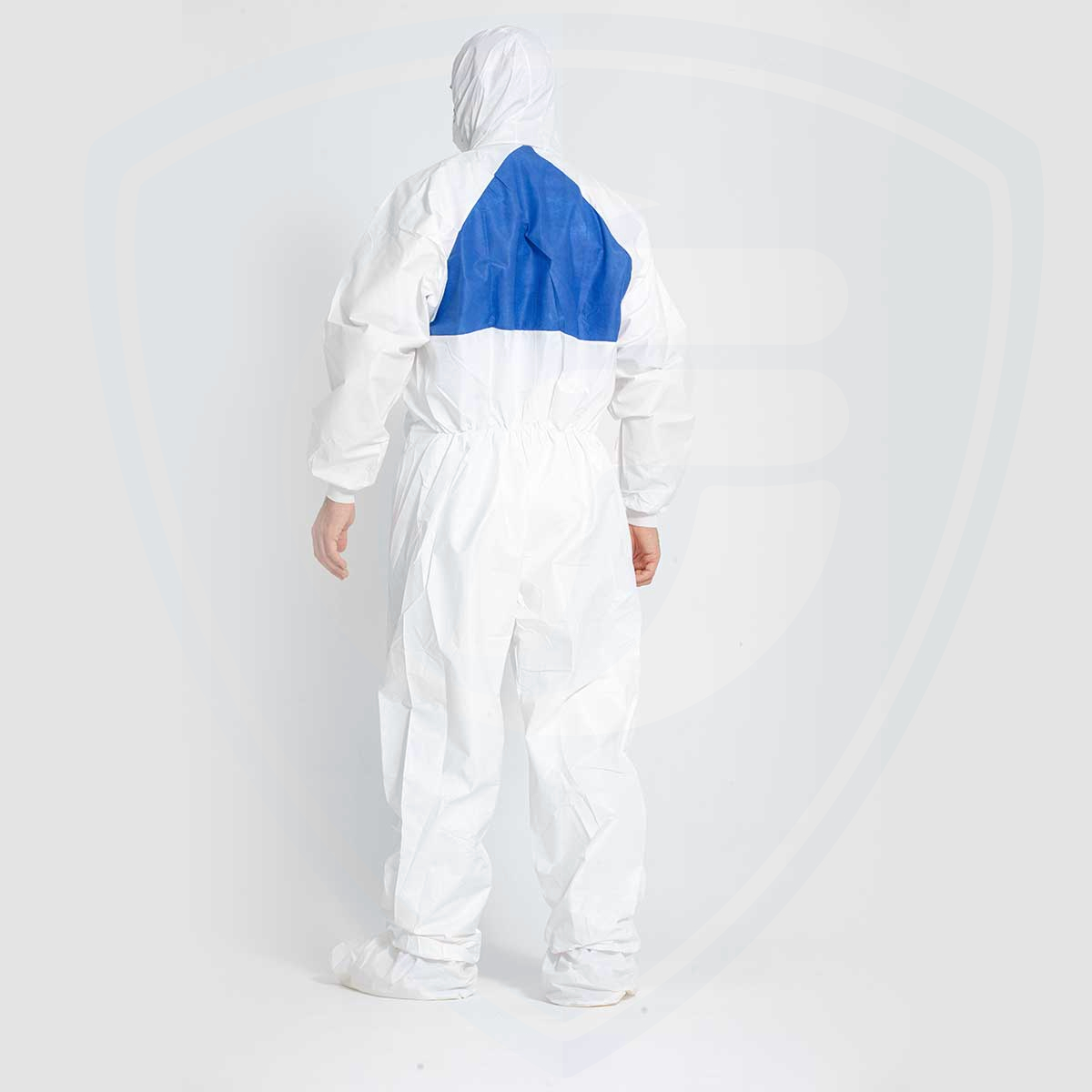 FC2050-3 Anti-static Microporous Film Coverall with Back Triangle SMS Fabric 