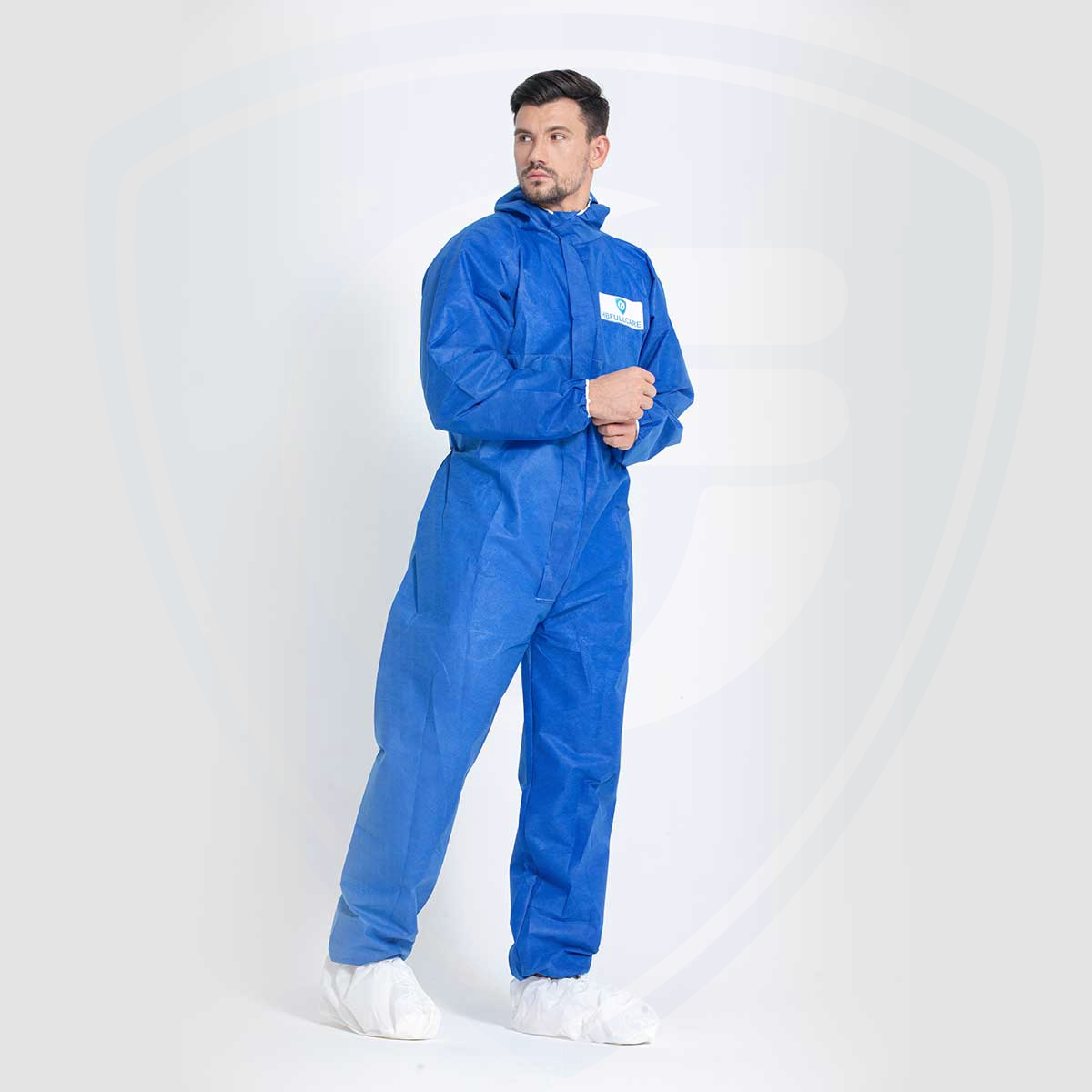 FC2030 Cat.III EN1073 EN1149 Blue High Quality Disposable Protective Coverall 