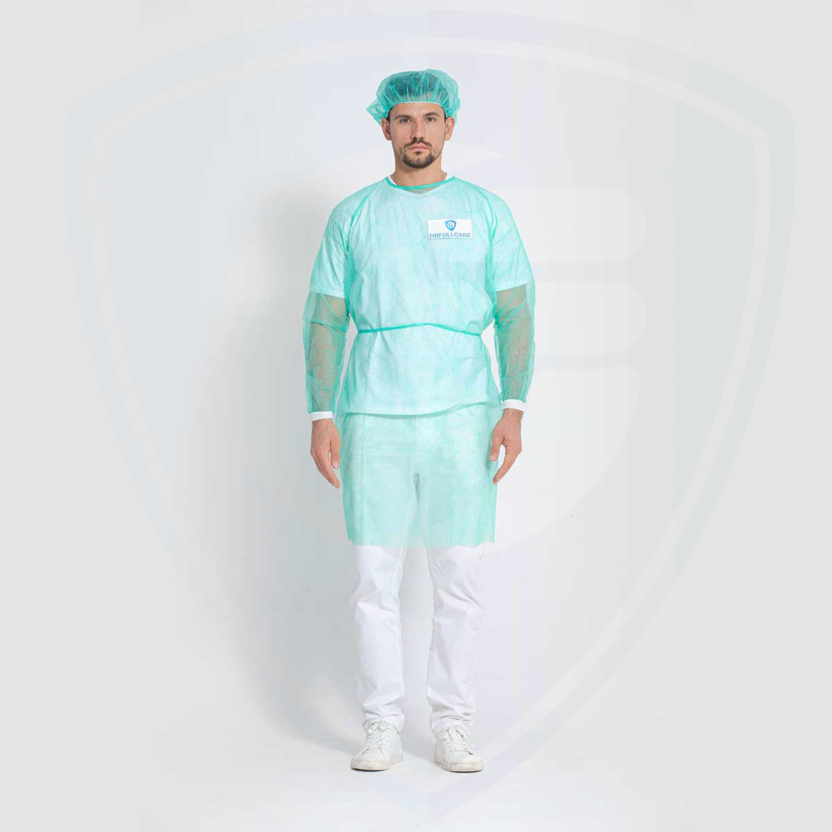 Yellow Color Latex-free Disposable Isolation Gowns for Sale 