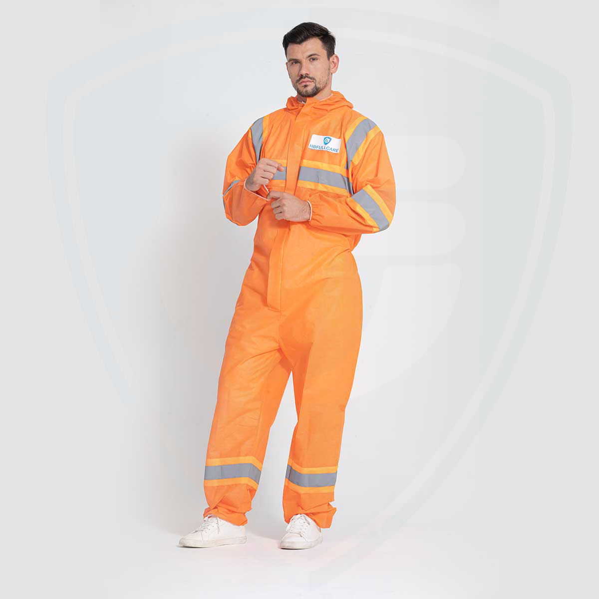 Type5/6 High Visibility Comfortable Disposable Coveralls with