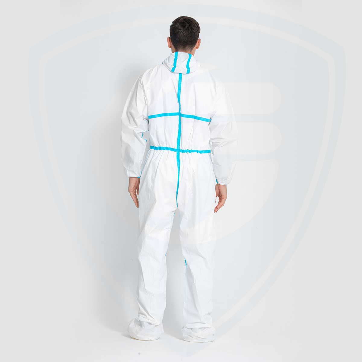 FC2070 Stitched with Blue Taped Seam Microporous Film Coverall Anti-static 