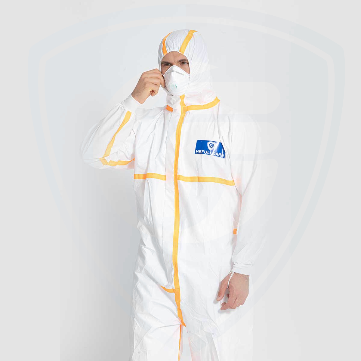 FC2070-2 Disposable Microporous Film Coverall Cat.III EN1073 EN1149 Type4/5/6