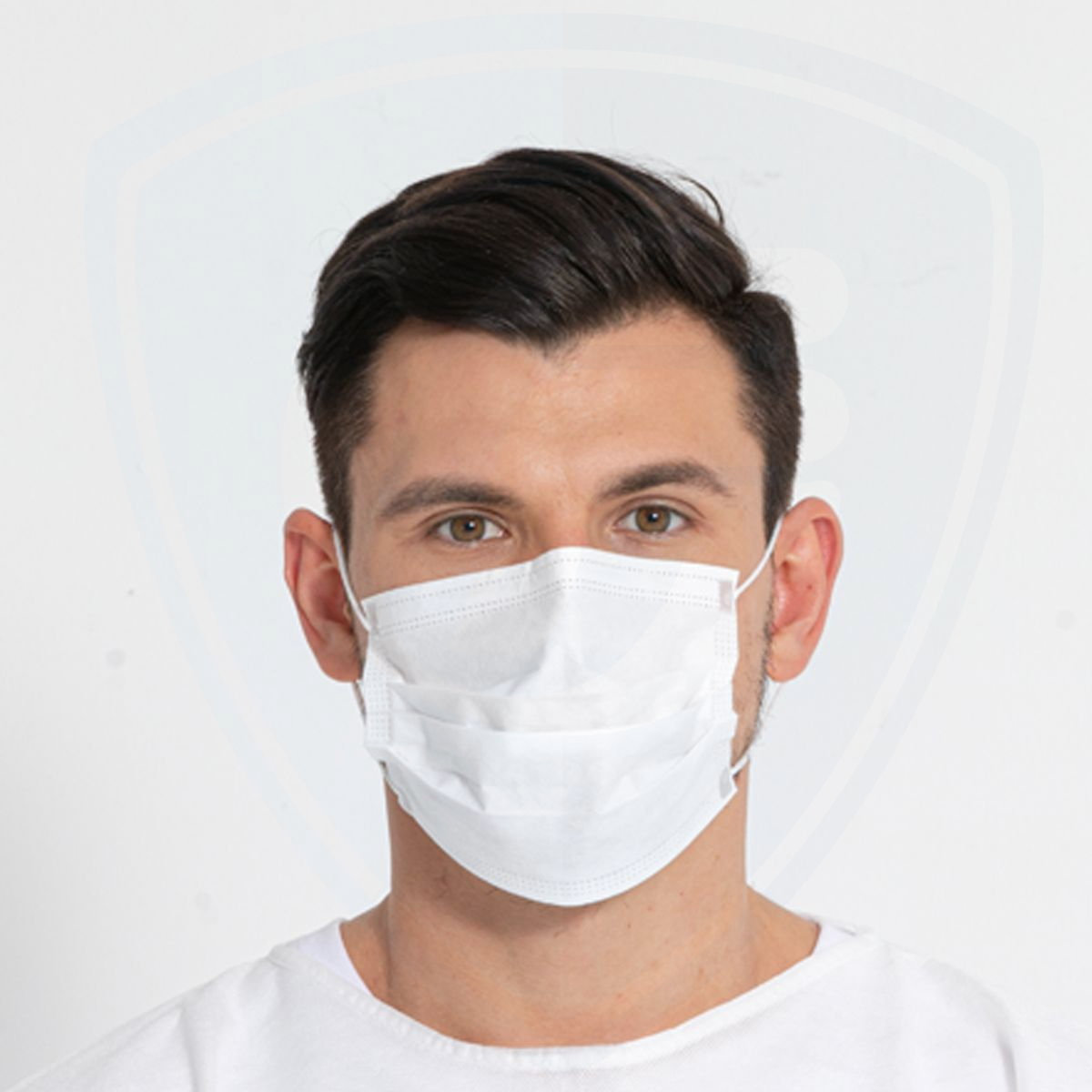 Disposable White Face Masks 3 Ply Dental Surgical Mask Covering from ...