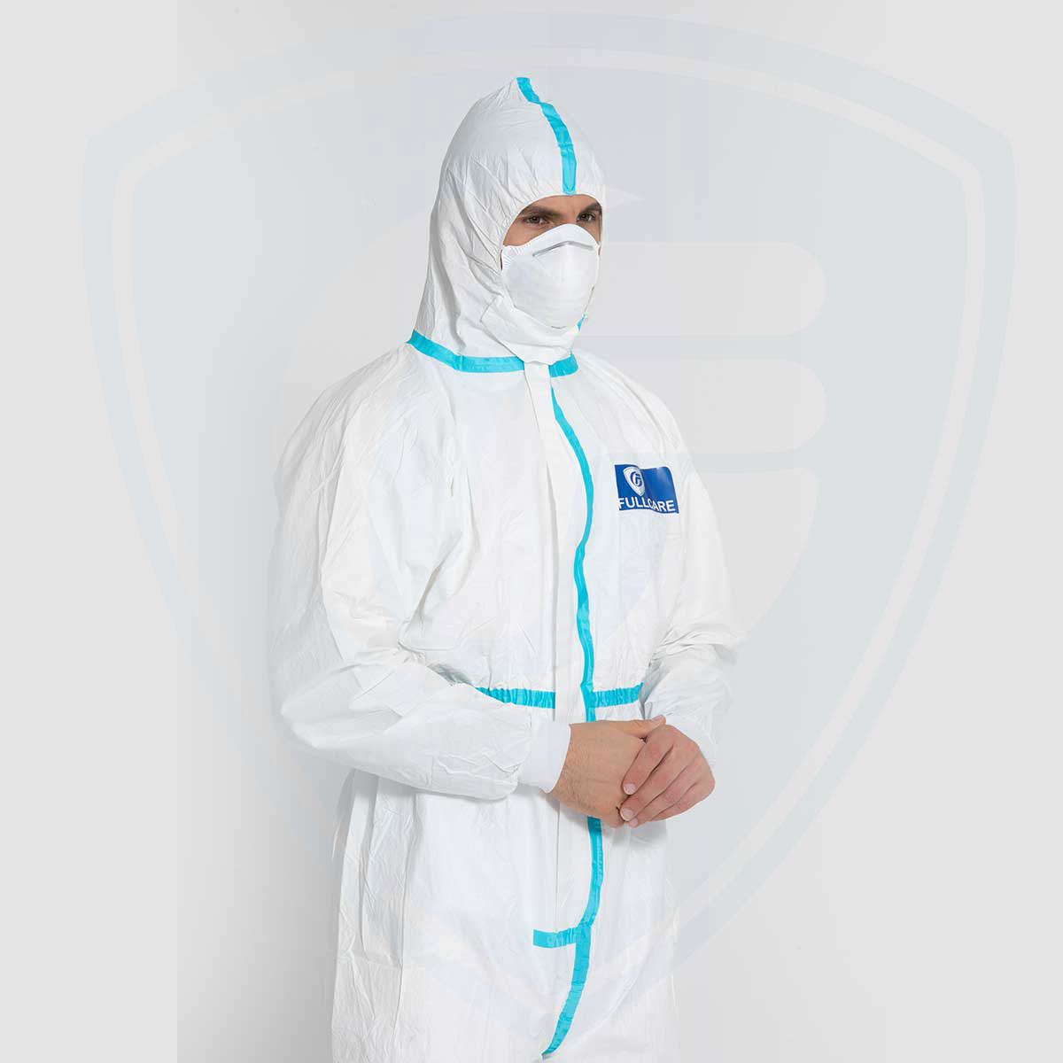 Disposable Full Body Protective Coveralls Sealed Seams with Tape 