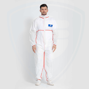 Disposable Protective Clothing Non-woven Dust-proof And Splash-proof Breathable Hemming Coverall 