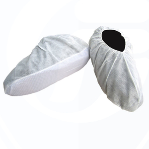 Disposable Plastic Dot Anti-skid Non-woven Fabric Shoe Covers for Laboratory And Food Processing