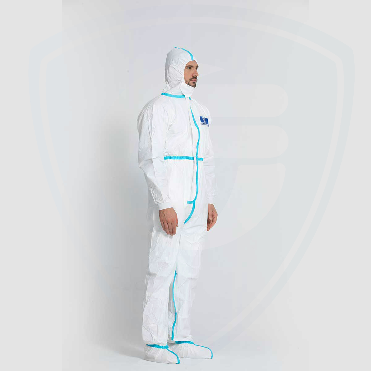 Disposable Body Protective Clothing Non-Woven Coverall with Hood And Boot